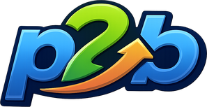 Logo p2b bernuansa emas